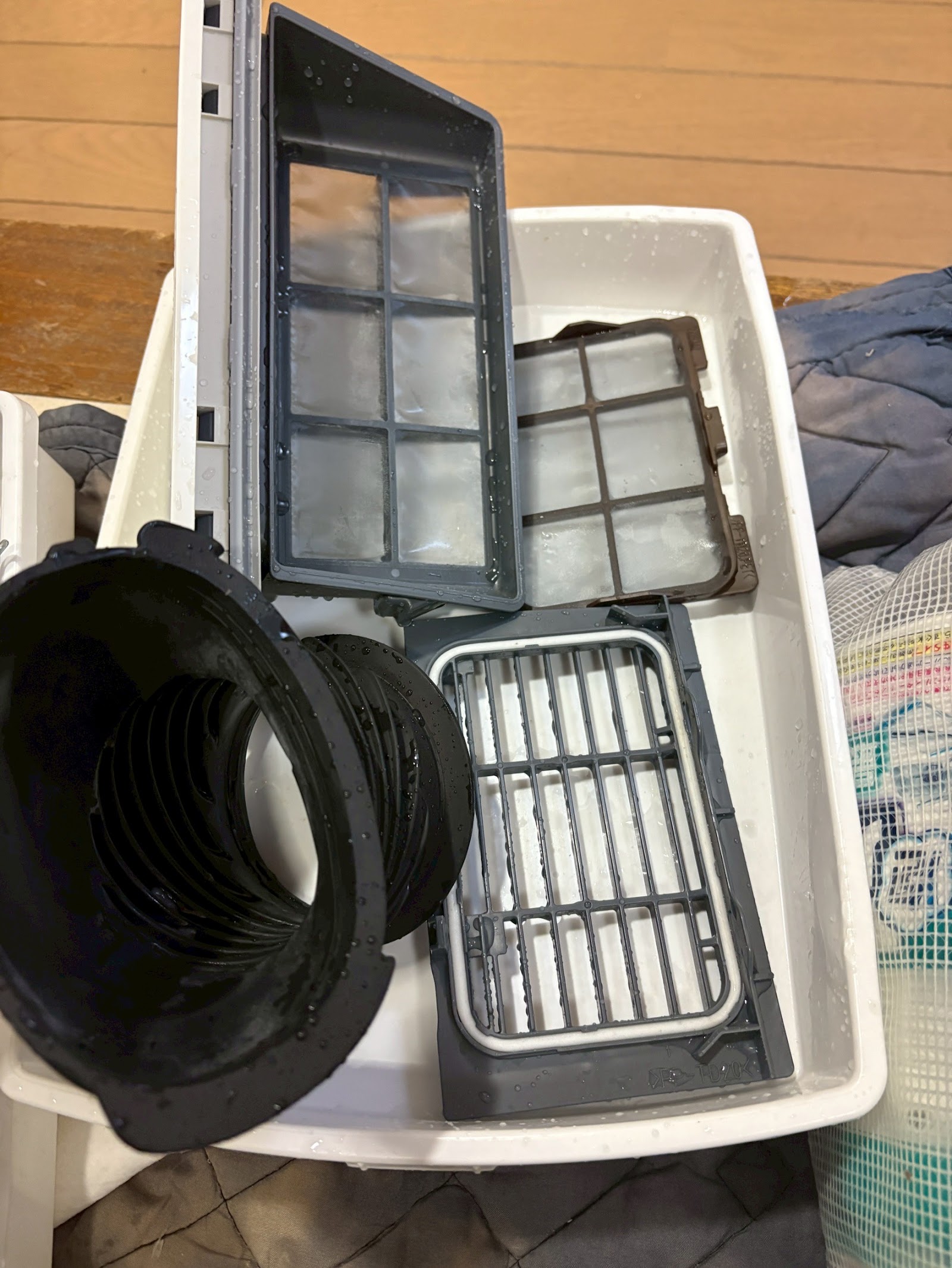 パナソニック NA-VX700BL 分解洗浄後の様子2(東京都墨田区)